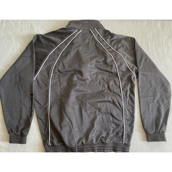 Champion Tricot Track Jacket Men’s XLT Tall Charcoal Poly Fleece Athletic New - Picture 5 of 12